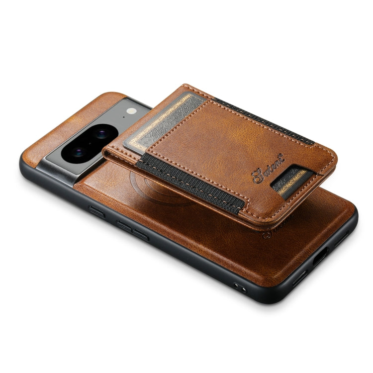 For Google Pixel 6 Pro Suteni H17 Oil Eax Leather Detachable Wallet Phone Case(Brown)