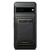 For Google Pixel 6 Suteni H17 Oil Eax Leather Detachable Wallet Phone Case(Black)