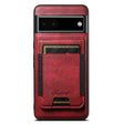 For Google Pixel 6 Suteni H17 Oil Eax Leather Detachable Wallet Phone Case(Red) - Google Cases by Suteni | Online Shopping South Africa | PMC Jewellery | Buy Now Pay Later Mobicred