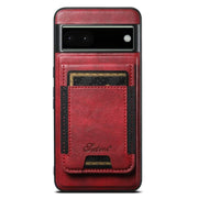 For Google Pixel 6 Suteni H17 Oil Eax Leather Detachable Wallet Phone Case(Red)