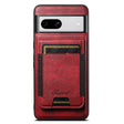 For Google Pixel 8a Suteni H17 Oil Eax Leather Detachable Wallet Phone Case(Red) - Google Cases by Suteni | Online Shopping South Africa | PMC Jewellery | Buy Now Pay Later Mobicred