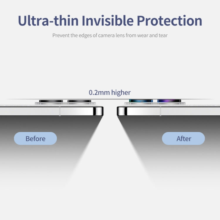 For OnePlus 12 ENKAY Hat-Prince Full Coverage 9H Rear Camera Lens Tempered Glass Film
