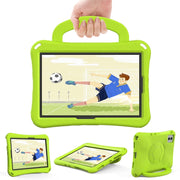 For Samsung Galaxy Tab S9 FE 11 X510 2023 Handle Football Shaped EVA Shockproof Tablet Case(Grass Green)