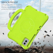 For Samsung Galaxy Tab S9 FE 11 X510 2023 Handle Football Shaped EVA Shockproof Tablet Case(Grass Green)