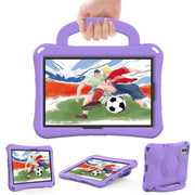 For Samsung Galaxy Tab S9 FE 11 X510 2023 Handle Football Shaped EVA Shockproof Tablet Case(Light Purple)