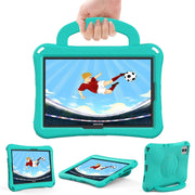 For Samsung Galaxy Tab S9 FE 11 X510 2023 Handle Football Shaped EVA Shockproof Tablet Case(Mint  Green)