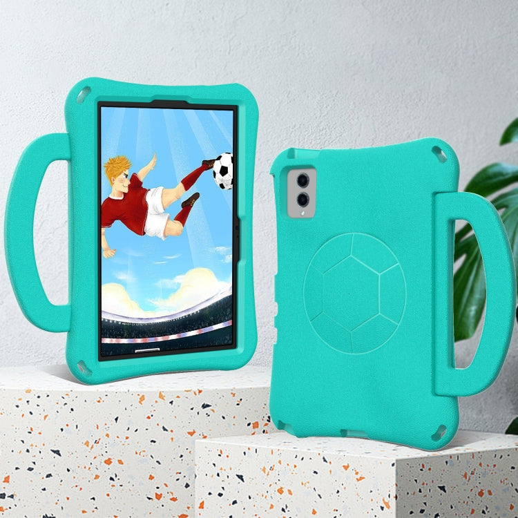 For Samsung Galaxy Tab S9 FE 11 X510 2023 Handle Football Shaped EVA Shockproof Tablet Case(Mint  Green)