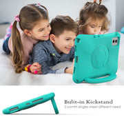 For Samsung Galaxy Tab S9 FE 11 X510 2023 Handle Football Shaped EVA Shockproof Tablet Case(Mint  Green)