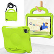 For iPad Air 11 2024 Handle Football Shaped EVA Shockproof Tablet Case(Grass Green) - iPad Air 11 2024 Cases by PMC TechLife | Online Shopping South Africa | PMC TechLife | Buy Now Pay Later Mobicred