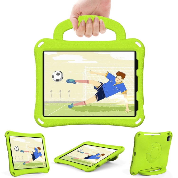 For iPad Air 11 2024 Handle Football Shaped EVA Shockproof Tablet Case(Grass Green)