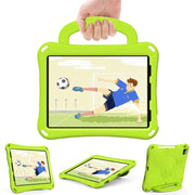 For iPad Air 11 2024 Handle Football Shaped EVA Shockproof Tablet Case(Grass Green)