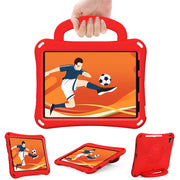 For iPad Air 11 2024 Handle Football Shaped EVA Shockproof Tablet Case(Red)
