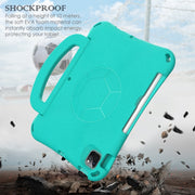 For iPad Air 11 2024 Handle Football Shaped EVA Shockproof Tablet Case(Mint  Green)