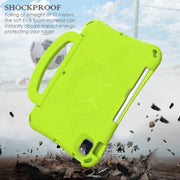 For iPad Pro 11 2024 Handle Football Shaped EVA Shockproof Tablet Case(Grass Green)