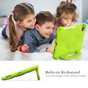 For iPad Pro 11 2024 Handle Football Shaped EVA Shockproof Tablet Case(Grass Green)