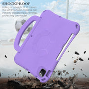 For iPad Pro 11 2024 Handle Football Shaped EVA Shockproof Tablet Case(Light Purple)