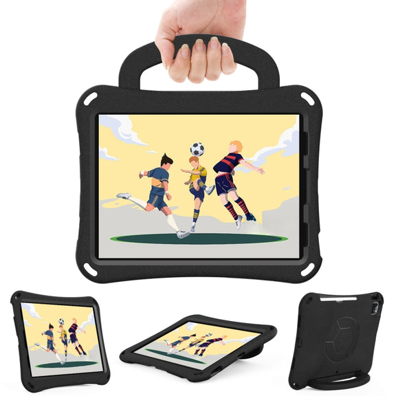 For iPad Pro 11 2024 Handle Football Shaped EVA Shockproof Tablet Case(Black)