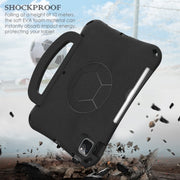 For iPad Pro 11 2024 Handle Football Shaped EVA Shockproof Tablet Case(Black)