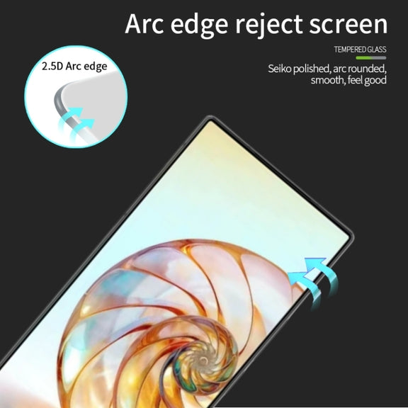 For ZTE nubia Z60 Ultra MOFI 9H 2.5D Full Screen Tempered Glass Film(Black)