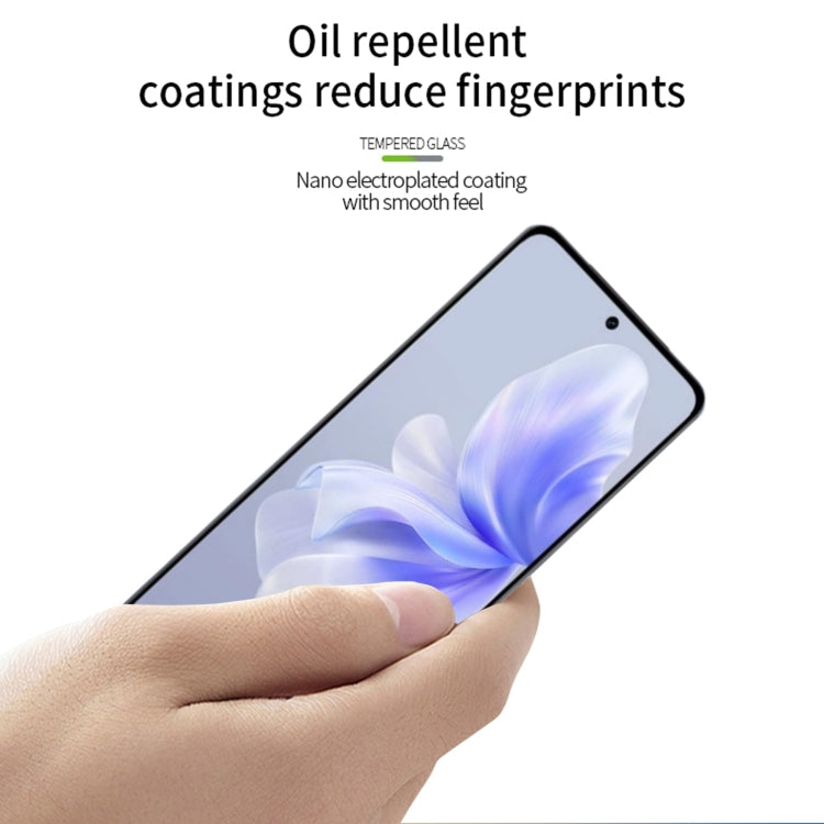 For vivo S18e MOFI 9H 2.5D Full Screen Tempered Glass Film(Black)