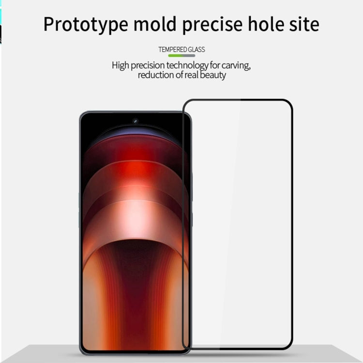 For vivo iQOO Neo9 / Neo9 Pro MOFI 9H 2.5D Full Screen Tempered Glass Film(Black)