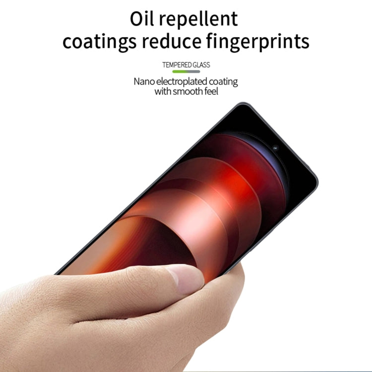 For vivo iQOO Neo9 / Neo9 Pro MOFI 9H 2.5D Full Screen Tempered Glass Film(Black)