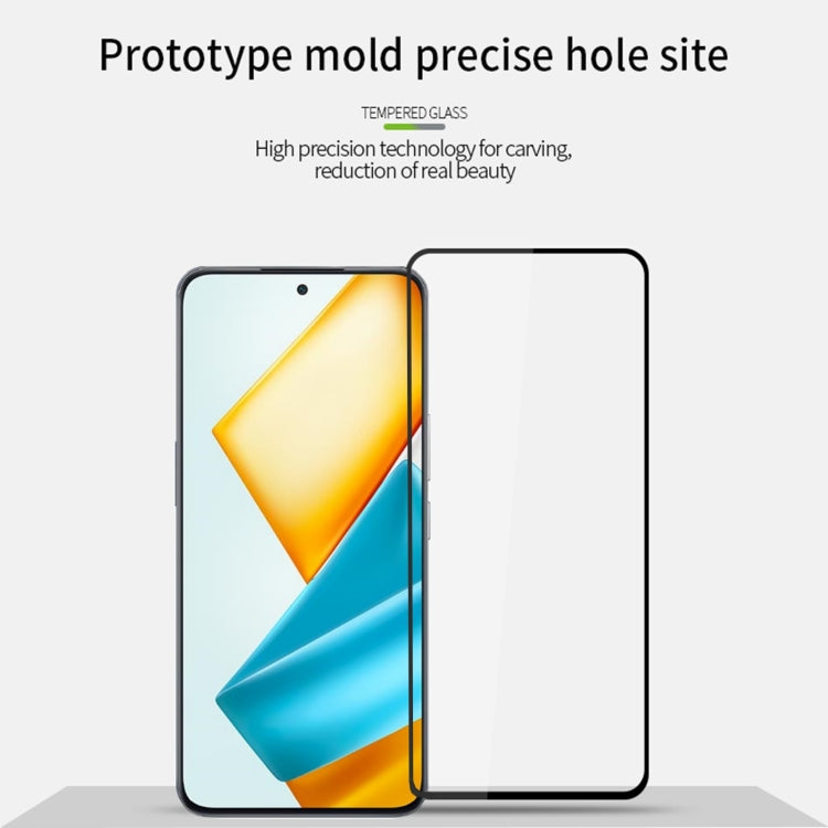 For Honor 90 GT MOFI 9H 2.5D Full Screen Tempered Glass Film(Black)