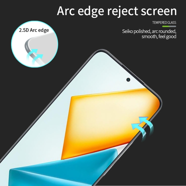 For Honor 90 GT PINWUYO 9H 2.5D Full Screen Tempered Glass Film(Black)