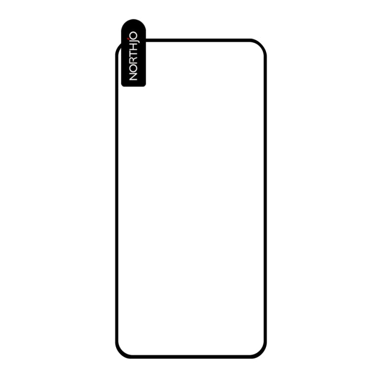 For Samsung Galaxy A54 5G NORTHJO A++ Screen Protector Full Glue Silk Printing Tempered Glass Film(Black)
