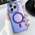 For iPhone 11 Pro Max MagSafe Lens Holder PC Hybrid TPU Phone Case(Blue) - iPhone 11 Pro Max Cases by PMC TechLife | Online Shopping South Africa | PMC TechLife