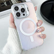 For iPhone 13 Pro MagSafe Lens Holder PC Hybrid TPU Phone Case(White) - iPhone 13 Pro Cases by PMC TechLife | Online Shopping South Africa | PMC TechLife
