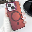 For iPhone 15 Plus MagSafe Lens Holder PC Hybrid TPU Phone Case(Red) - iPhone 15 Plus Cases by PMC TechLife | Online Shopping South Africa | PMC TechLife