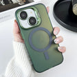 For iPhone 15 Plus MagSafe Lens Holder PC Hybrid TPU Phone Case(Green) - iPhone 15 Plus Cases by PMC TechLife | Online Shopping South Africa | PMC TechLife