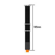 For Apple Watch Ultra 2 49mm Double Hook and Loop Faster Nylon Watch Band(Black+Grey)