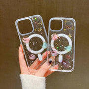 For iPhone 12 Cosmic Star MagSafe TPU Phone Case(Transparent)