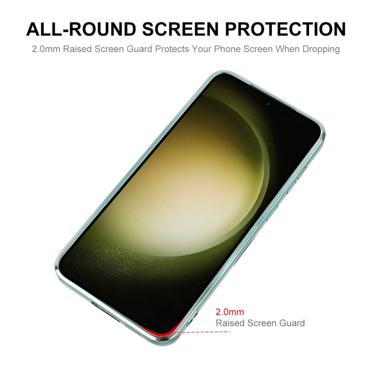 For Samsung Galaxy S24 5G ENKAY Hat-Prince Magnetic Glitter Plated TPU Phone Case with Lens Film(Silver)