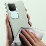 For vivo S18 Pro Plain-Leather All-inclusive Shockproof Phone Case(Black)
