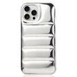 For iPhone 15 Pro Max Laser Aurora Down Jacket All-inclusive Phone Case(Silver) - iPhone 15 Pro Max Cases by PMC TechLife | Online Shopping South Africa | PMC TechLife | Buy Now Pay Later Mobicred