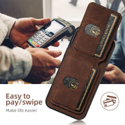 For Samsung Galaxy S24+ 5G Suteni H02 Litchi Leather Card Wallet Stand Back Phone Case(Brown)