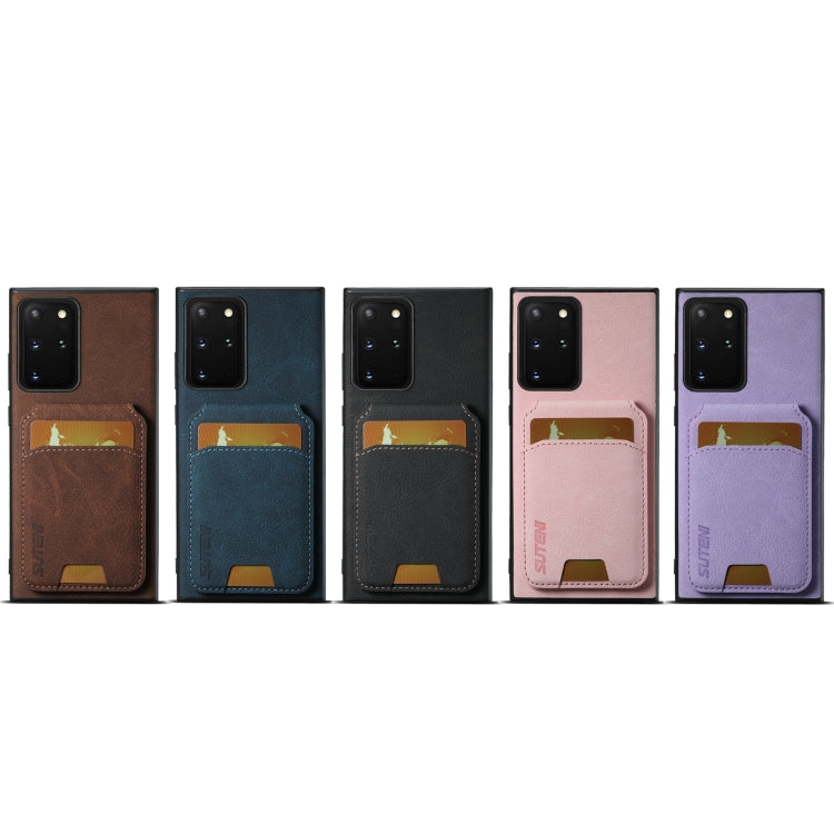 For Samsung Galaxy S24+ 5G Suteni H02 Litchi Leather Card Wallet Stand Back Phone Case(Black)