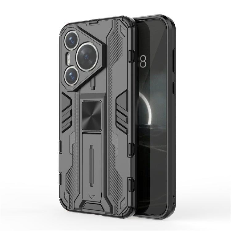For  Huawei Pura 70 Supersonic Armor PC Hybrid TPU Phone Case(Black)