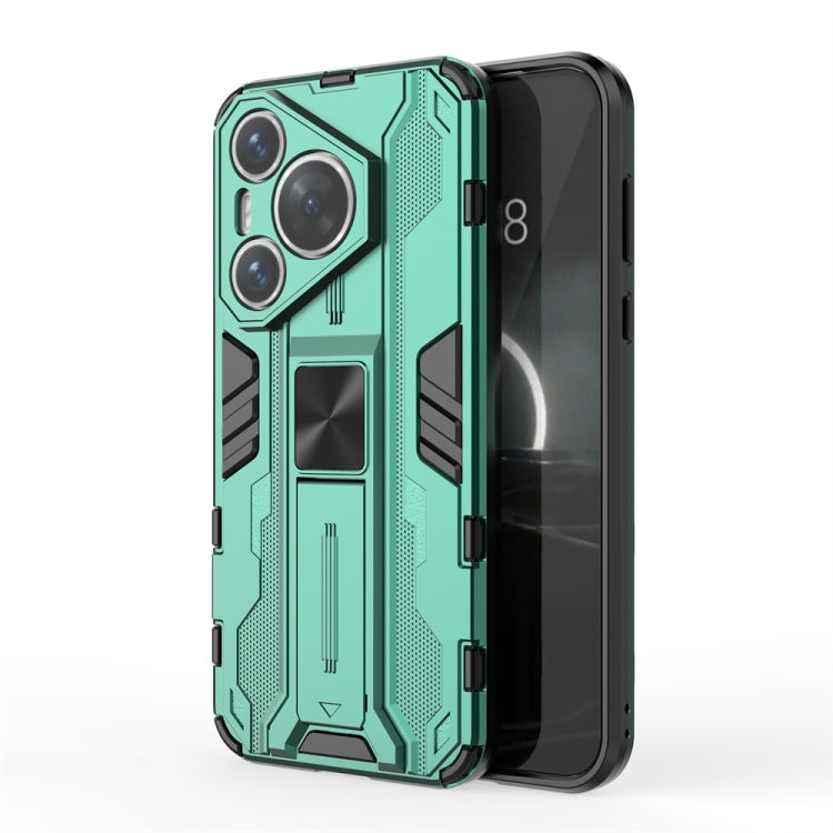 For  Huawei Pura 70 Supersonic Armor PC Hybrid TPU Phone Case(Green)