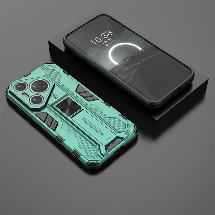 For  Huawei Pura 70 Supersonic Armor PC Hybrid TPU Phone Case(Green)