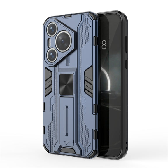 For  Huawei Pura 70 Supersonic Armor PC Hybrid TPU Phone Case(Blue)