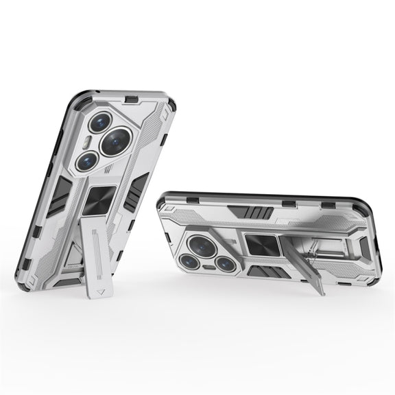 For  Huawei Pura 70 Supersonic Armor PC Hybrid TPU Phone Case(Silver)
