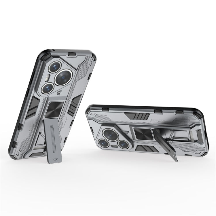 For  Huawei Pura 70 Supersonic Armor PC Hybrid TPU Phone Case(Grey)