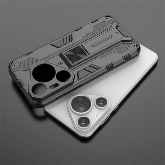For Huawei Pura 70 Pro Supersonic Armor PC Hybrid TPU Phone Case(Black)
