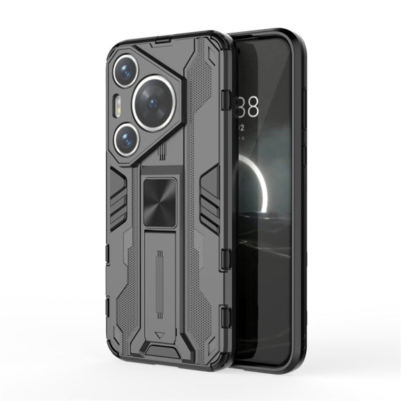 For Huawei Pura 70 Pro Supersonic Armor PC Hybrid TPU Phone Case(Black)