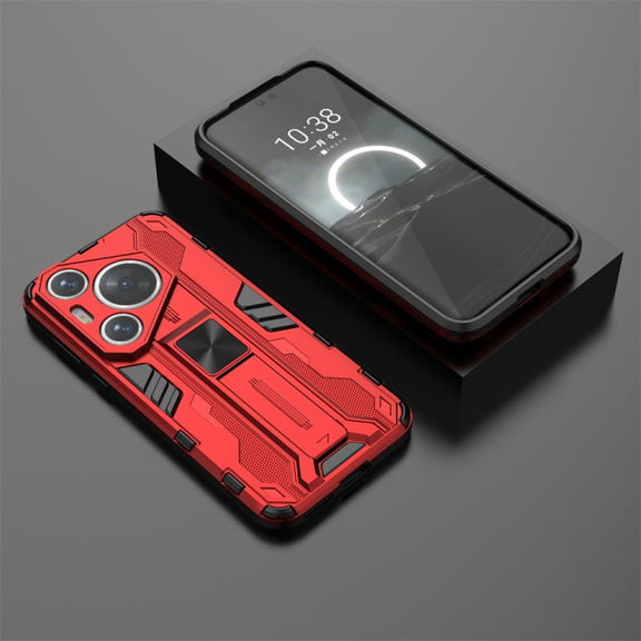 For Huawei Pura 70 Pro Supersonic Armor PC Hybrid TPU Phone Case(Red)