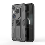 For Huawei Pura 70 Ultra Supersonic Armor PC Hybrid TPU Phone Case(Black)